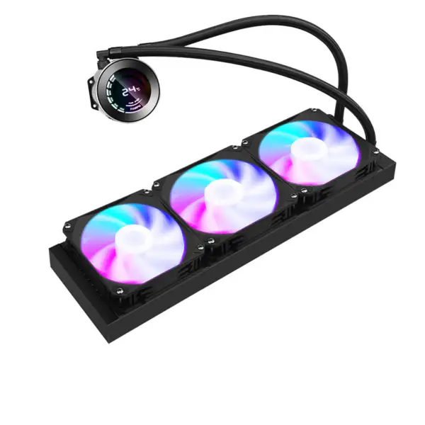 Sama Aluminium Vinnen Heatsink Waterkoeling Luchtkoeler Met Kleurrijke Ventilator