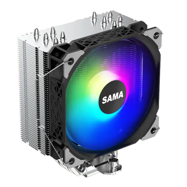 Sama Am4 Am5 Cpu Luchtkoelers 5 Elektroplaat Hittepijpen Processorkoeling 115x/1366/1200/2011/2066/1700 Luchtkoeler