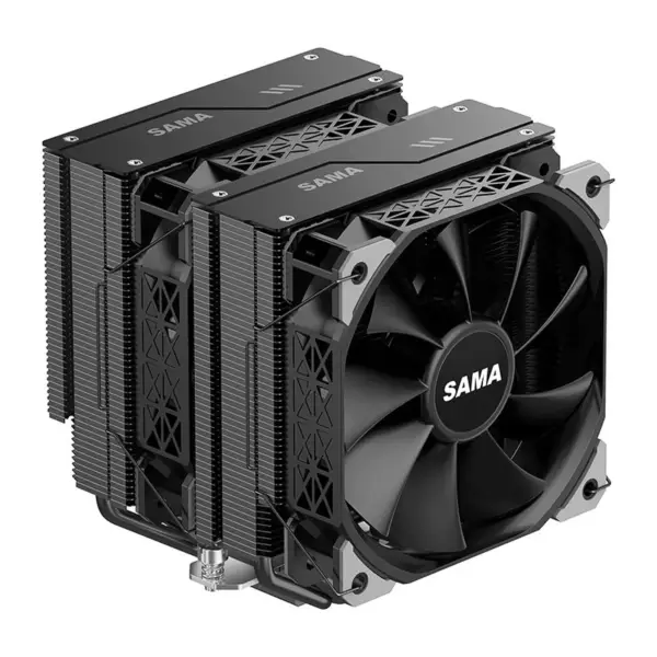 Sama Am4 Am5 Cpu Koeler Sterke Functionele Ventilator Dubbele Ventilator Koeler Cpu Processor Koeling