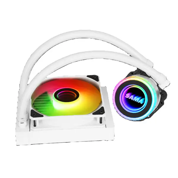 Sama Argb Coloful 120mm Radiator Wit Pc Cpu Waterkoeler