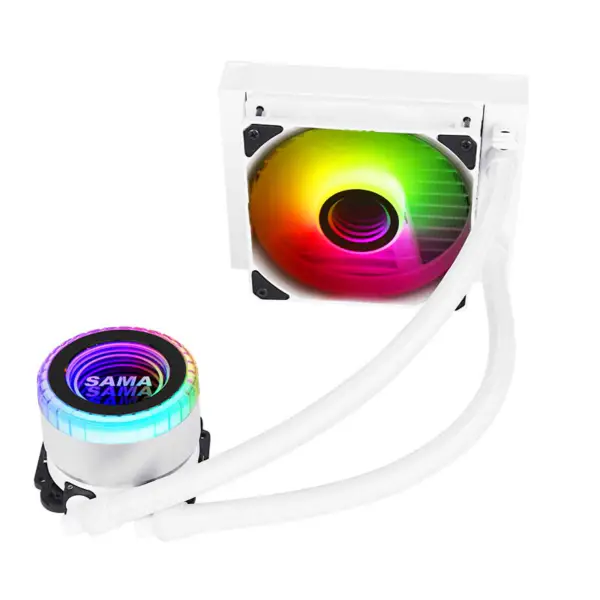 Sama Argb Coloful 120mm Radiator Wit Pc Cpu Waterkoeler