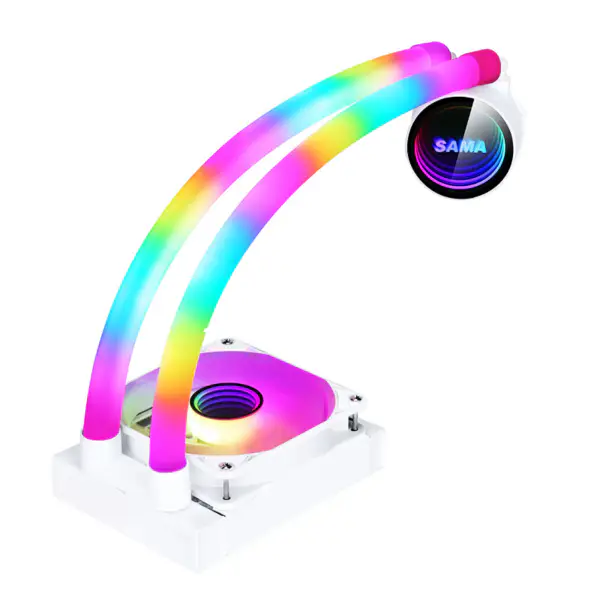 Sama Argb Besturing Enkele 12cm Rgb Ventilator Cpu Cpu Waterkoeling Radiator