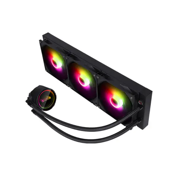 Sama Aanpasbare Koeling Hoofd Logo Cpu Liquid Coolers Pps Aluminium Radiator Cpu Koeling Am5 2500rpm Cpu Koelers