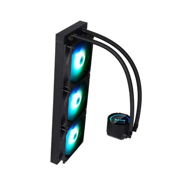 Sama Aanpasbare Koeling Hoofd Logo Cpu Liquid Coolers Pps Aluminium Radiator Cpu Koeling Am5 2500rpm Cpu Koelers