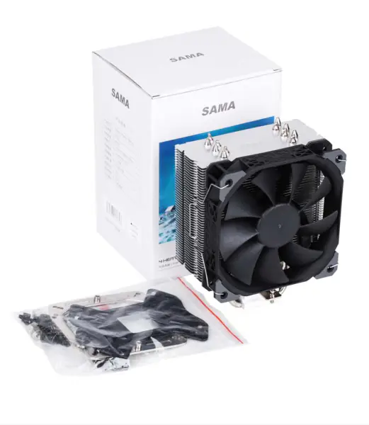 Sama Maatwerk 6 Heatpipes Cpu Luchtkoeler Heatsink Cpu Ventilator Koeler