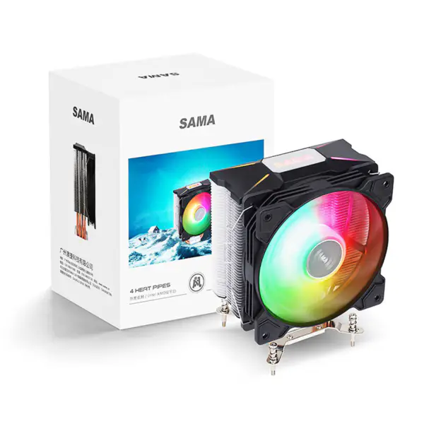 Sama 4 heatpipes Argb Licht Effect Cpu Luchtkoeler Cpu Radiator