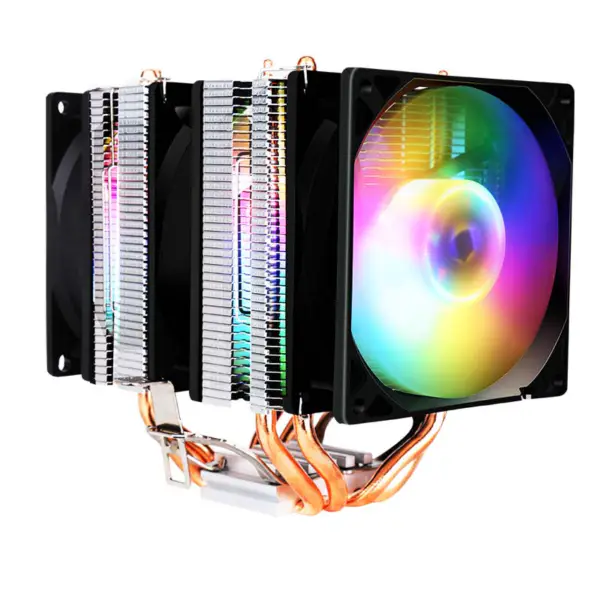 Sama Kleur Intel 775/115x/1700 4 Heat Pipes Triple Pwm Fans Cpu Koeler Frgb Voor Gaming Pc