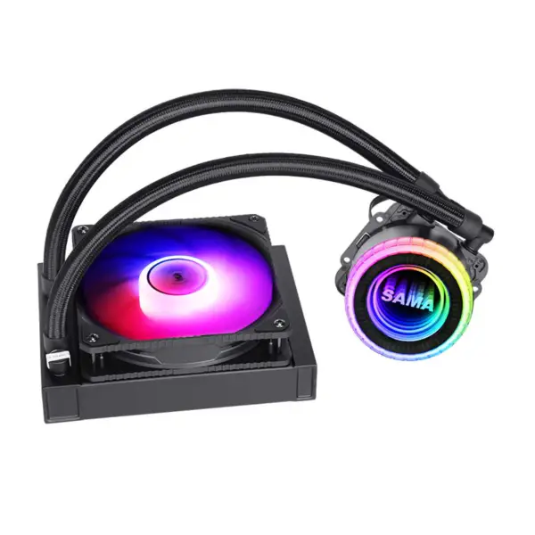 Sama Zwarte 120mm Radiator Pc Cpu Vloeistofkoeling