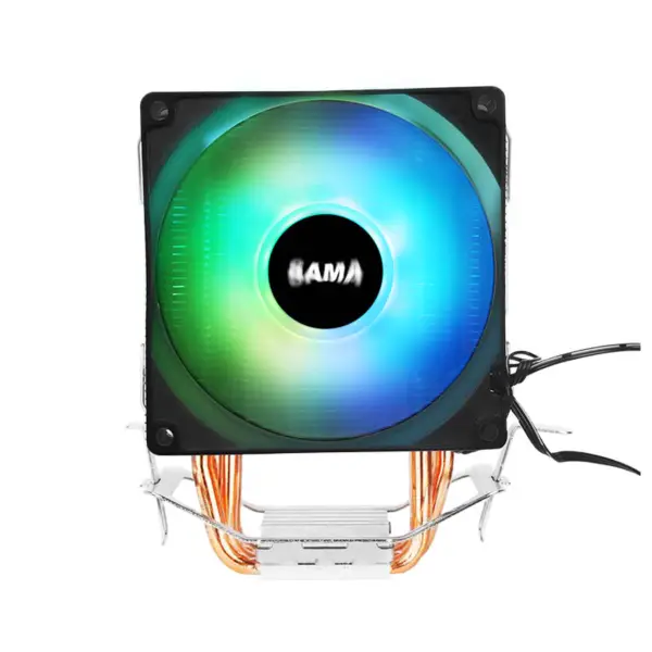 Sama 3 Zwarte Heat Pipes Cpu Luchtkoeler Laptop Cpu Koeler 35.07cfm Argb Effect Cpu Koeler