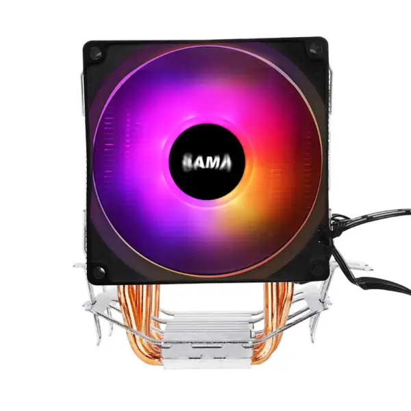 Sama 3 Zwarte Heat Pipes Cpu Luchtkoeler Laptop Cpu Koeler 35.07cfm Argb Effect Cpu Koeler