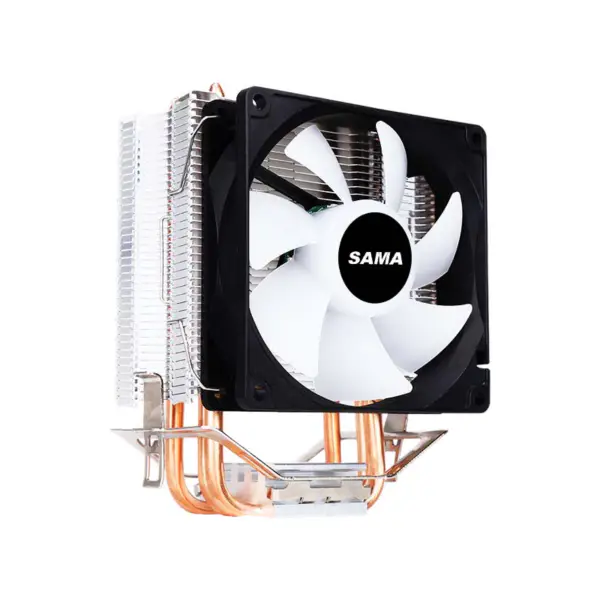 Sama 3 Zwarte Heat Pipes Cpu Luchtkoeler Laptop Cpu Koeler 35.07cfm Argb Effect Cpu Koeler
