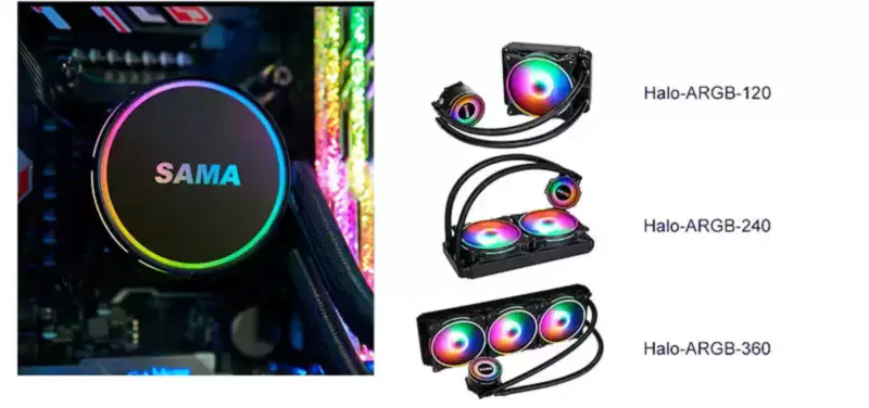 Sama Pc 360mm Radiator Vloeibare Aio Cpu Koeler Gpu Waterkoelingsuitrusting Systeem Voor Cpu