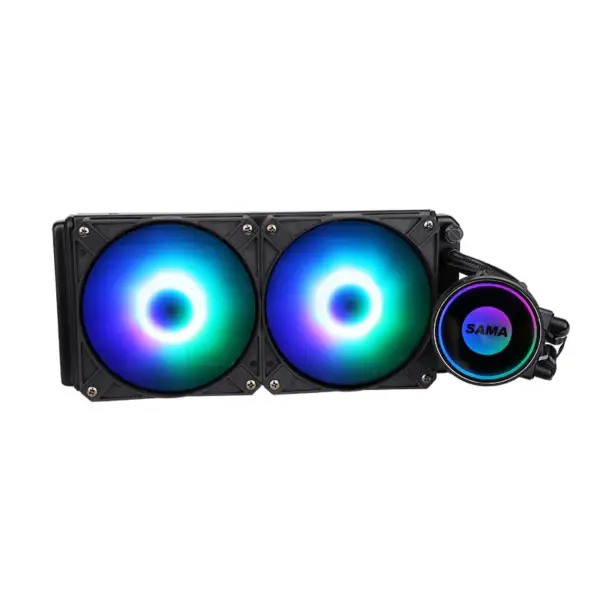 Sama 240 Wit Infinity Spiegel Ontwerp Regenboog Adresseerbaar Rgb Aio Cpu Water Vloeistof Koelventilator Radiator