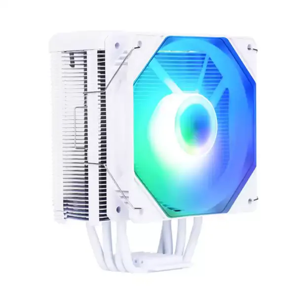 Sama witte Rainbow Rgb Gaming computer koelradiator heat Pipe Processor luchtkoeling Cpu luchtkoelers met 4 koperen buis
