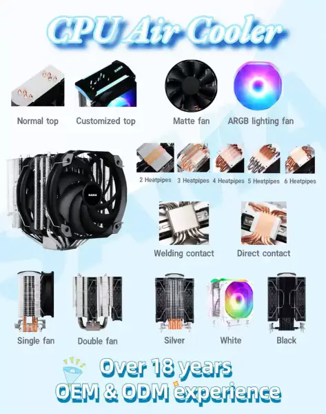Sama 4heatpipes 90mm Argb Ventilator Cpu Radiator Cpu Luchtkoeler Voor Arocessor