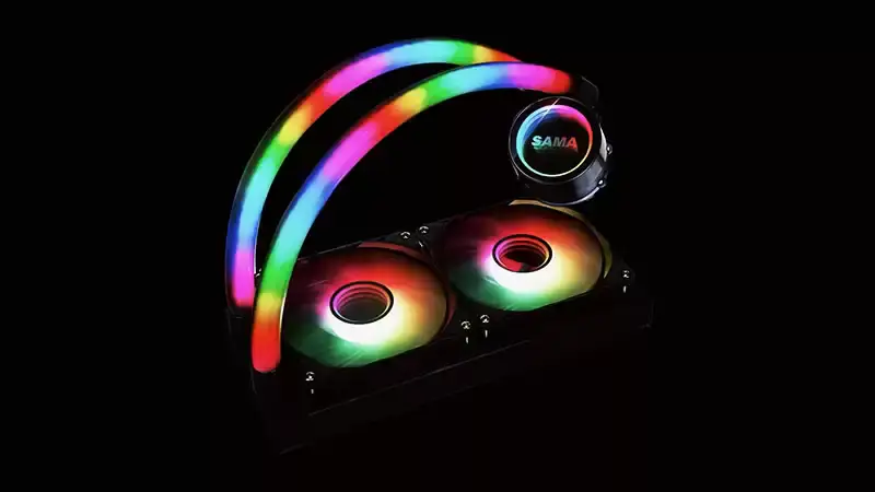 Sama Aangepaste 120mm Rgb Verlichting Vloeibare Aio Koeler Cpu Vloeibare Koeler Waterkoeling Vloeibare Koeler voor Pc