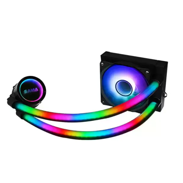 Sama Aangepaste 120mm Rgb Verlichting Vloeibare Aio Koeler Cpu Vloeibare Koeler Waterkoeling Vloeibare Koeler voor Pc