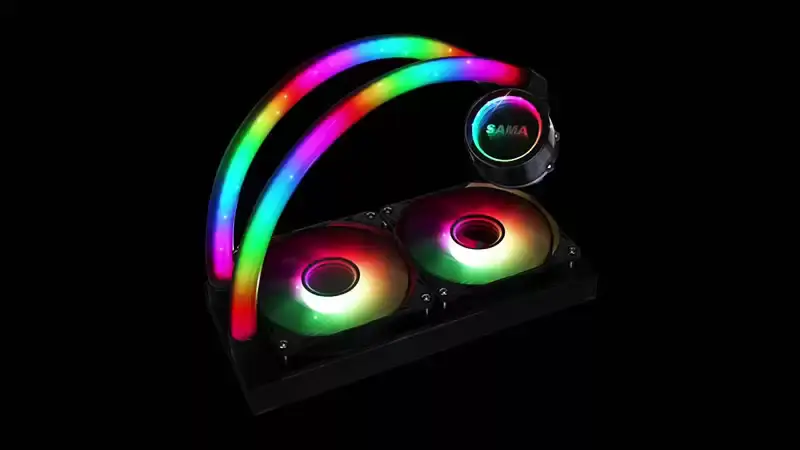 Sama Aangepaste 240mm Vloeibare Aio Koeler van de Rgb Verlichting Cpu Vloeibare Koeler Waterkoeling Vloeibare Koeler voor Pc