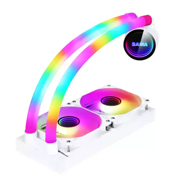 Sama Aangepaste 240mm Vloeibare Aio Koeler van de Rgb Verlichting Cpu Vloeibare Koeler Waterkoeling Vloeibare Koeler voor Pc
