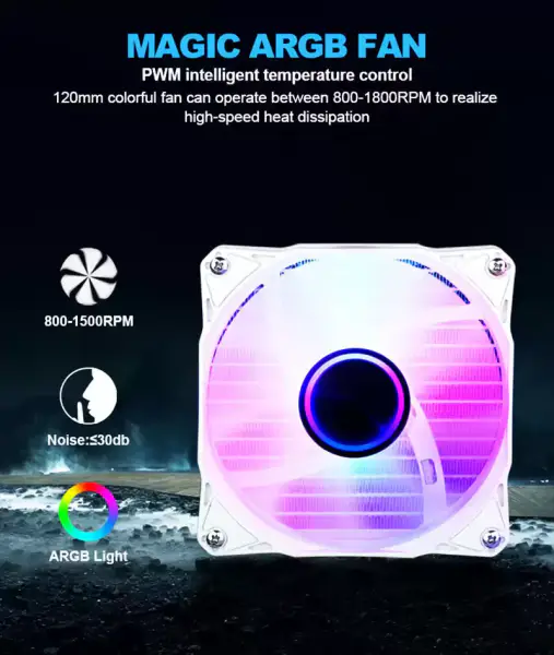 Sama Aangepaste 240mm Vloeibare Aio Koeler van de Rgb Verlichting Cpu Vloeibare Koeler Waterkoeling Vloeibare Koeler voor Pc