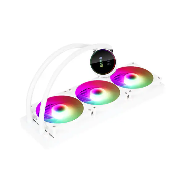 Sma Weergave Cpu Kerntemperatuur Vloeibare Koeler 50000hrs Cpu Koeler Rgb Aanpasbaar Logo Argb Cpu Koeler