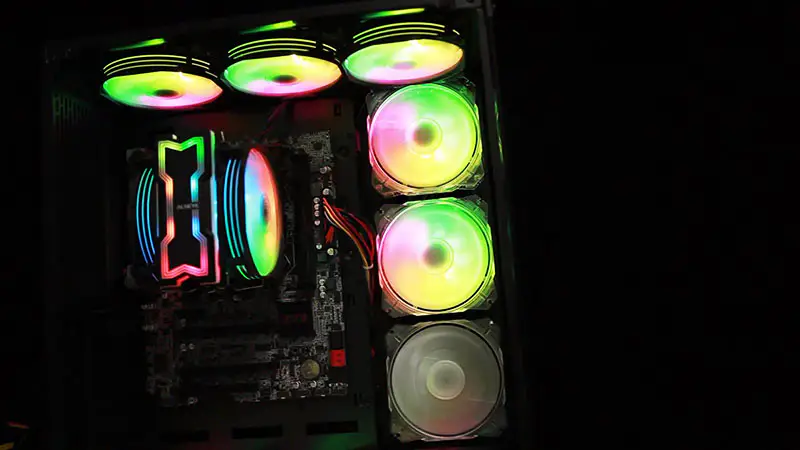 Alseye 120mm Dubbele Ventilator 4 Heat Pipes Rgb Cpu Koeler Aura