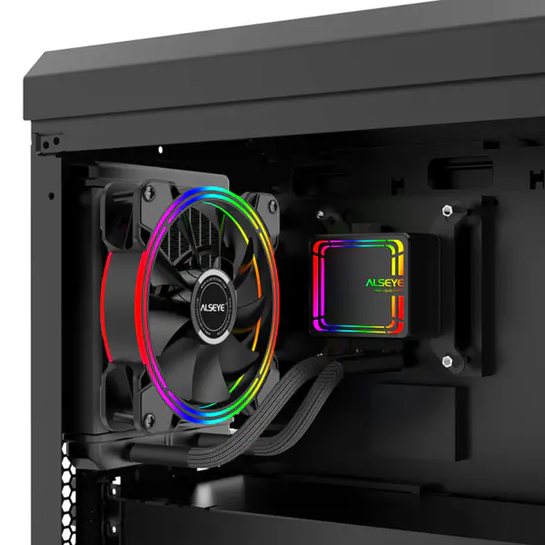 Alseye 120mm Rgb Vloeistofkookventilator voor Gamingcomputer