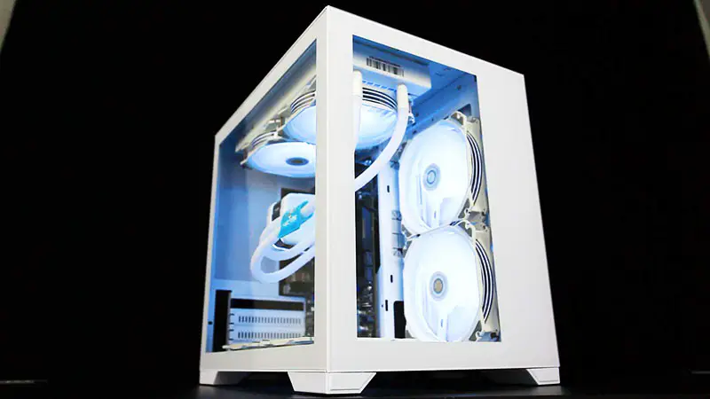 Alseye 360mm Wit Frame Sync Argb Aio Vloeistofkoeler Met Temperatuur Weergave Voor 12e Gen Cpu