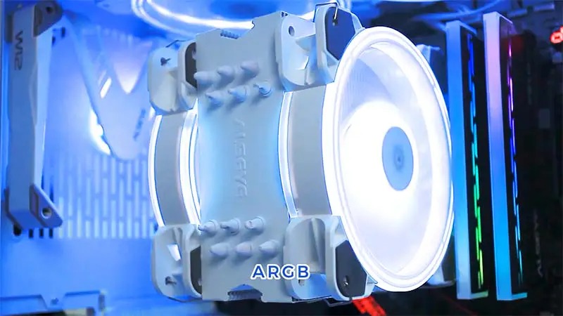 Alseye 6pipes 120mm Heatsink Dubbele Ventilator Argb Cpu Ventilatorkoeler