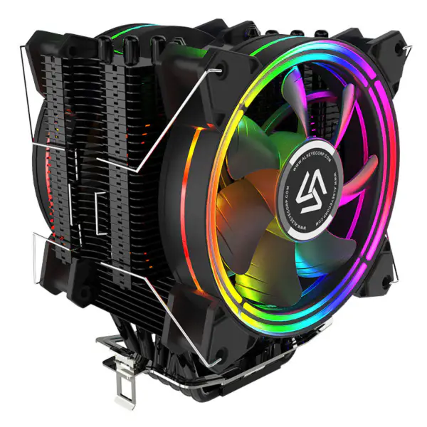 Amazon Top Selling Tdp 180w Gaming Case Cpu Koeler 120mm Pwm Case Fan Heat Pipes Universele Platform Pc Air Cooler