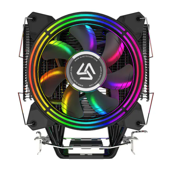 Amazon Top Selling Tdp 180w Gaming Case Cpu Koeler 120mm Pwm Case Fan Heat Pipes Universele Platform Pc Air Cooler