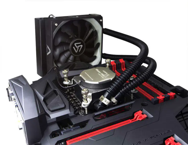 Vloeibare koeler Watermax120 Cpu met hoge prestaties vloeistofkoeling computer waterkoelingsventilator12cm Pwm 4pin aluminium radiator
