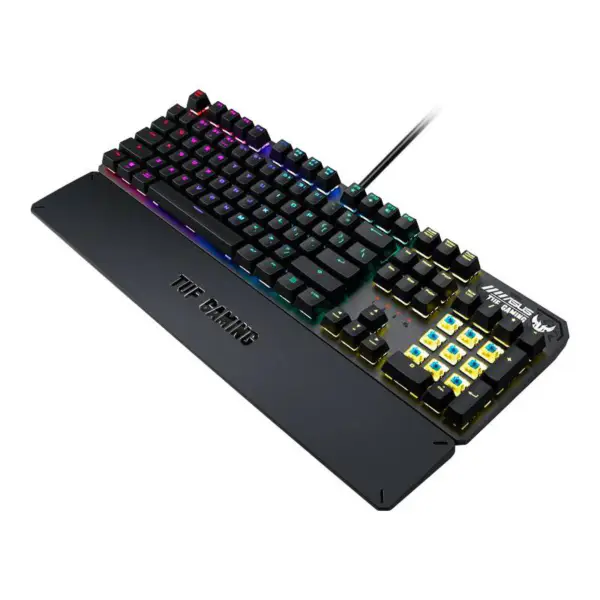 Mechanisch toetsenbord Tuf Esports Spy Flying Fortress K3 Wired Game Keyboard Rog Backlight Met magnetische zuignap Palm Rest Tuf K3