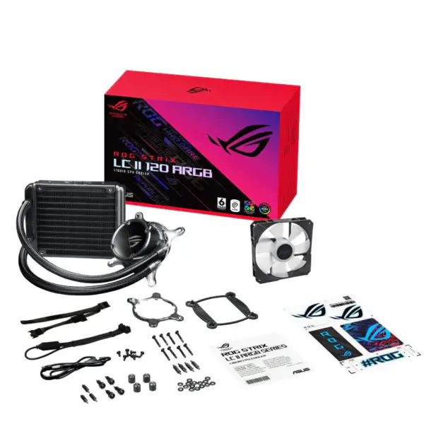 AsUs Rog Strix Lc Ii 120 Argb Geïntegreerde Waterkoeling Radiator Cpu Asetek Processorkoeling