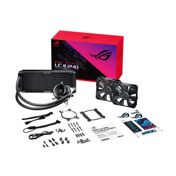 AsUs Rog Strix Lc Ii 240 2fans Geïntegreerde watergekoelde radiator Cpu Asetek 7e Pwm gelijkstroom Cpu Koelventilator
