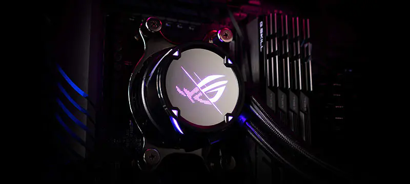 AsUs Rog Strix Lc Ii 240 2fans Geïntegreerde watergekoelde radiator Cpu Asetek 7e Pwm gelijkstroom Cpu Koelventilator