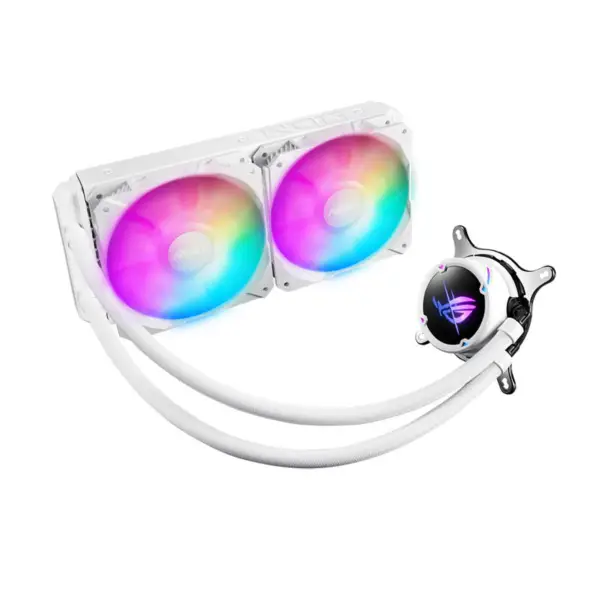 AsUs Rog Strix Lc Ii 240 Argb White Edition 2fans Geïntegreerde Watergekoelde Radiator Cpu Koelventilator