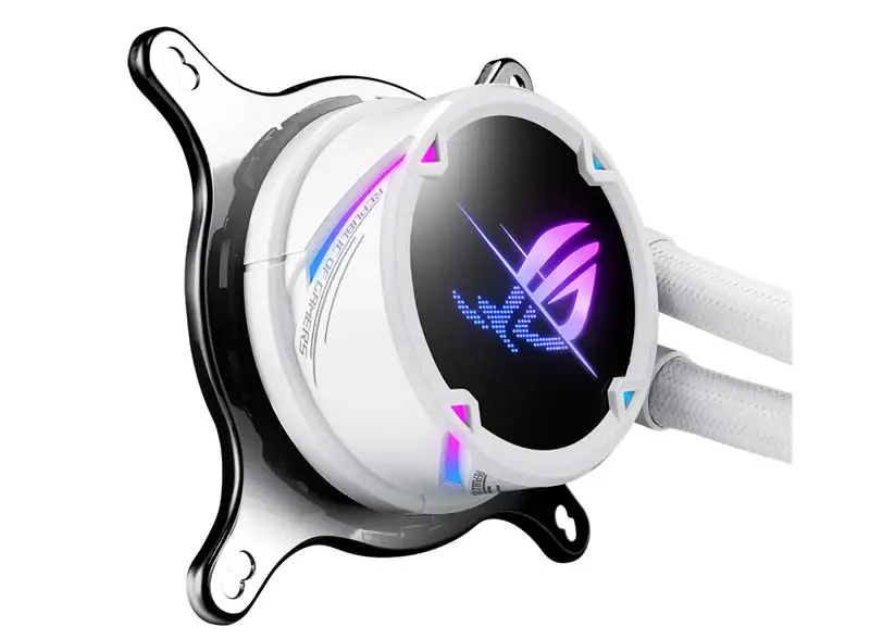 AsUs Rog Strix Lc Ii 240 Argb White Edition 2fans Geïntegreerde Watergekoelde Radiator Cpu Koelventilator