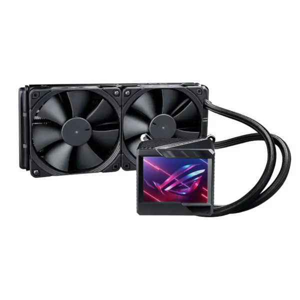 AsUs Rog Ryujin Ii 240 2fans Geïntegreerde Waterkoeling Radiator 12e Gen Cpu Asetek 7e Gen 3,5in Lcd Cpu Koeling