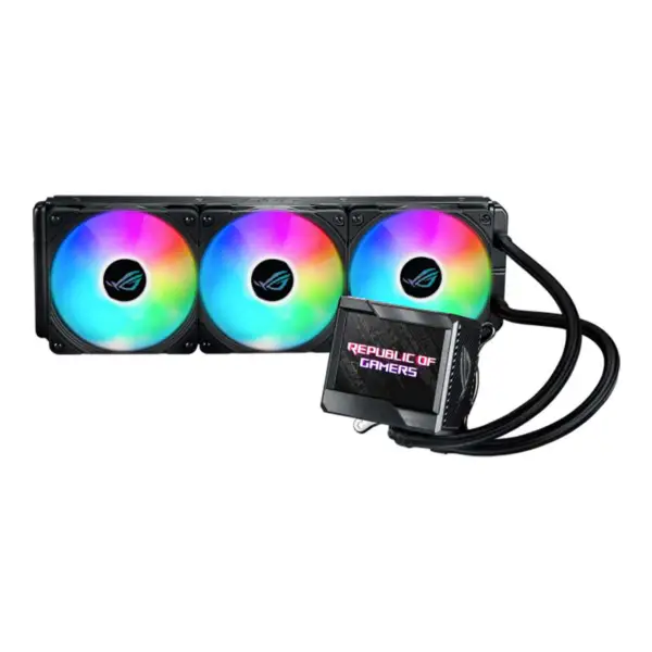 AsUs Rog Ryujin Ii 360 Argb 3fans Geïntegreerde Watergekoelde Radiator 12e Gen Cpu Asetek 7e Gen 3,5in Lcd Pwm Dc Argb Koelventilator